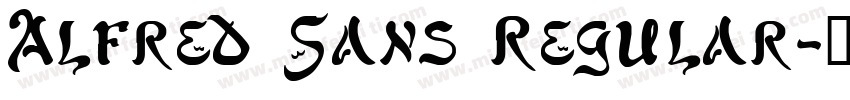 Alfred Sans Regular字体转换